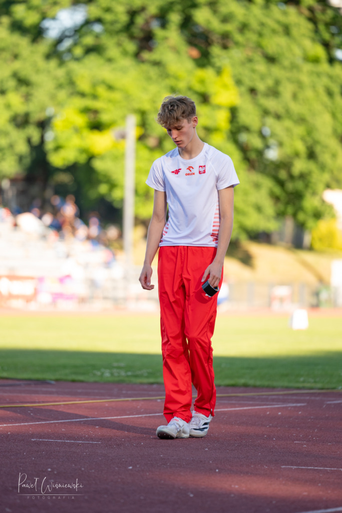 Dawid Barański podczas Turnieju Nadziei Olimpijskich U20 w Raciborzu