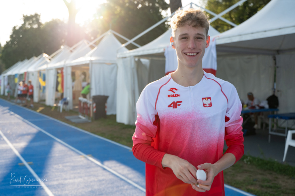 Dawid Barański podczas Mistrzostw Europy U18