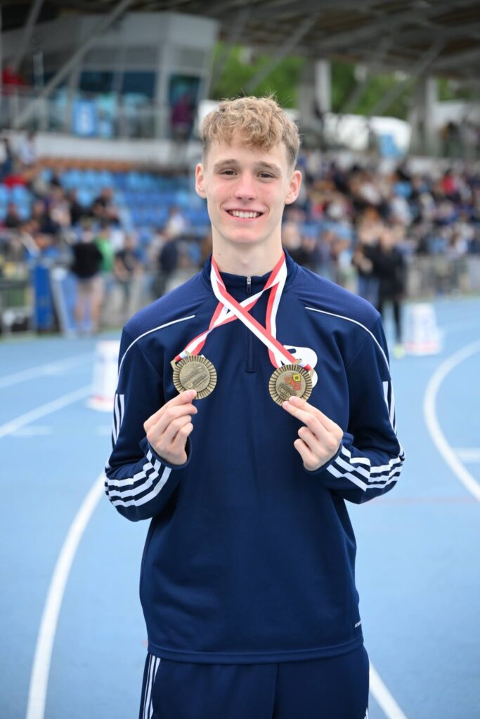 Dawid Barański z dwoma złotymi medalami Mistrzostw Polski U18