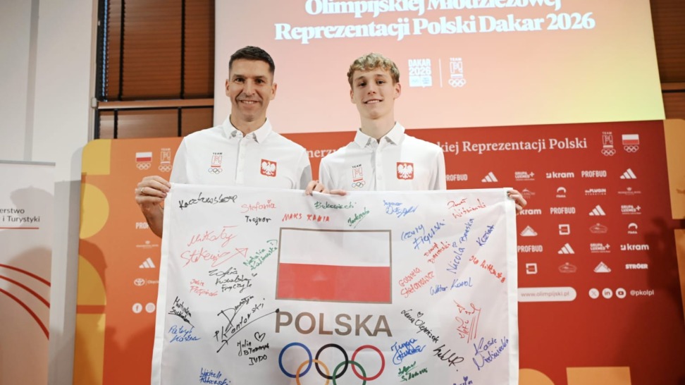 Dawid Barański i Paweł Wiśniewski podczas uroczystości nominacji do reprezentacji Polski na Dakar 2026